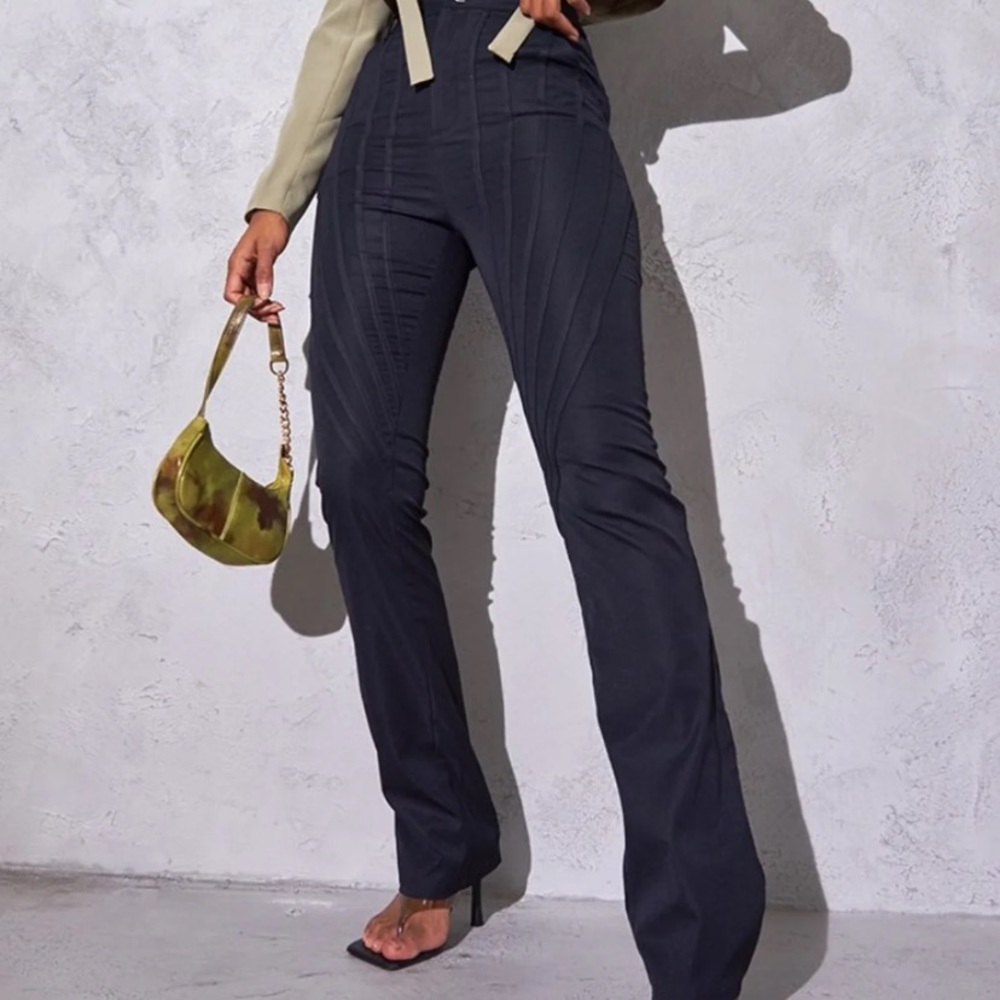 Black High Waist Wide Leg Pants - Size 2